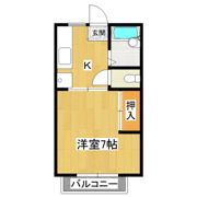 ウエストカーサAの間取り画像