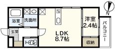 セブンプロート五日市駅前の間取り画像