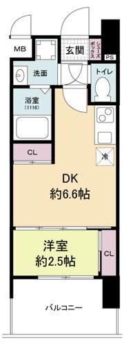 セレニテ阿波座ミラクの間取り画像