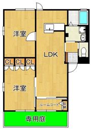 ひびきのハイムB棟の間取り画像