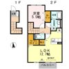 グランツ松島Dの間取り画像