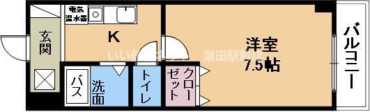 アルカディア堂山の間取り画像