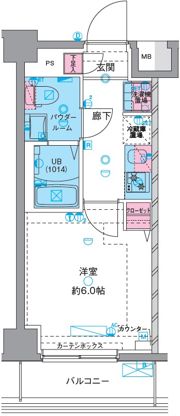 GENOVIAお花茶屋Ⅱskygardenの間取り画像