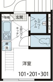 Water BAY夏目坂の間取り画像