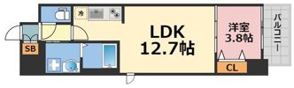 ラクラス堺筋本町の間取り画像