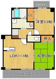 フォブール徳力の間取り画像