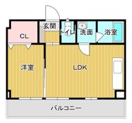 シャトー鉄砲塚の間取り画像