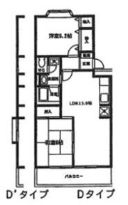 森田マンション2号棟の間取り画像