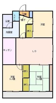 芝塚マンションの間取り画像