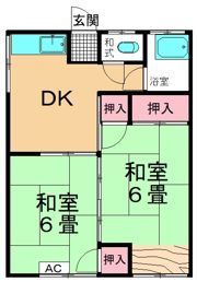 宇佐美アパートの間取り画像