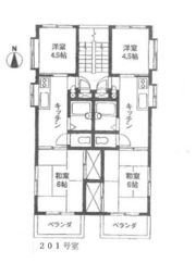 NKマンション青木の間取り画像