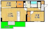 アピアランス中井の間取り画像