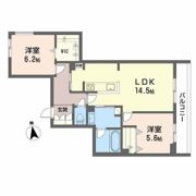 ベレオ大堂の間取り画像