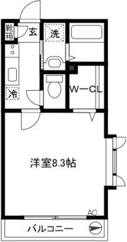 フローラ野毛の間取り画像