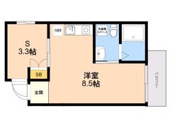 ガレット南福岡の間取り画像