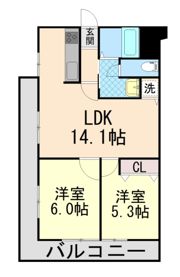 シャトード本山の間取り画像