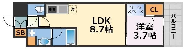 アーバネックス難波WESTの間取り画像