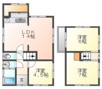矢野西3丁目戸建ての間取り画像