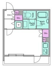 レジディア市ヶ谷の間取り画像
