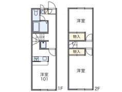レオパレスフォンティーヌの間取り画像