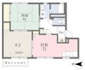シャルム開成Bの間取り画像