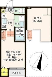 ハーモニーテラス四ノ宮川原町の間取り画像