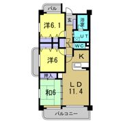 サンライズ新舞子の間取り画像