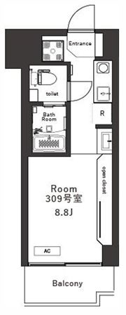 エクサハイツ元住吉の間取り画像