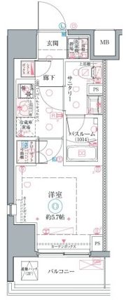 クレヴィスタ阪東橋Ⅱの間取り画像