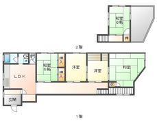 玉野市宇野3丁目戸建の間取り画像