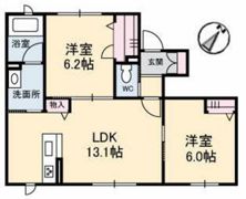 サンク・エールの間取り画像