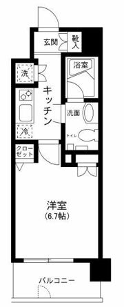 プライムアーバン田町の間取り画像