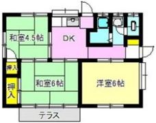 吉井ハツノ・志江 所有貸家の間取り画像