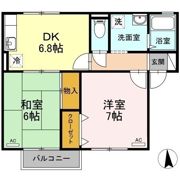 セジュール北久米の間取り画像