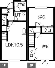 カーサソレアードの間取り画像