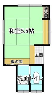 貸家 横須賀市不入斗3丁目の間取り画像