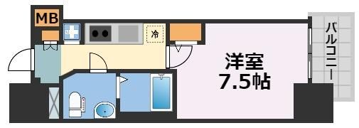 エグゼ大阪DOMECITYグレイスの間取り画像