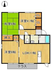 ソシア平尾B棟の間取り画像