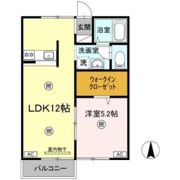 ベルジュール B棟の間取り画像