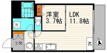 迦葉武蔵野第2マンションの間取り画像
