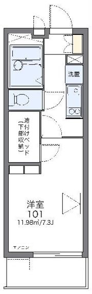 レオパレスダンディライオンの間取り画像