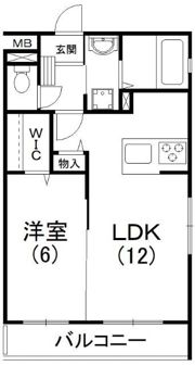 ラヴィベール中島の間取り画像