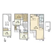 等々力戸建の間取り画像