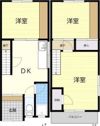 刀根山6丁目貸家の間取り画像