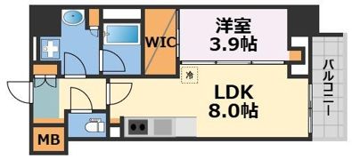 アーバネックス天満橋Frontの間取り画像