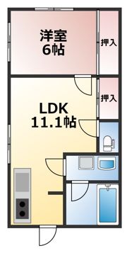 アカデミア横河原駅前の間取り画像