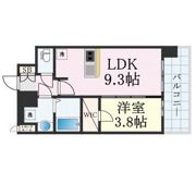 プレサンス難波デヴァンテの間取り画像