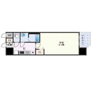 プレサンス谷町九丁目駅前の間取り画像