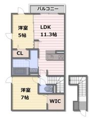 D-ROOM赤間駅前2の間取り画像