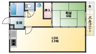 ニューシャルマンの間取り画像